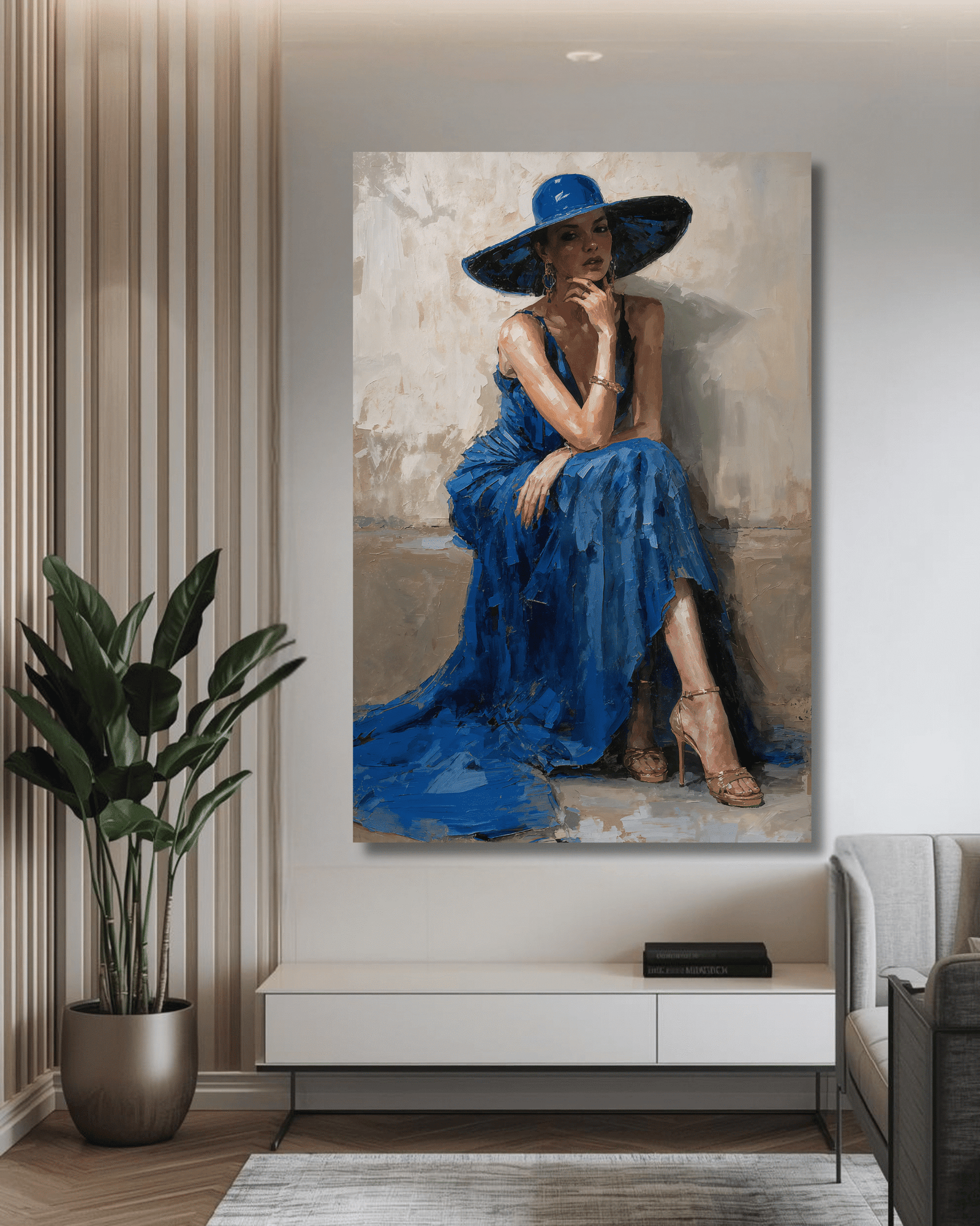 3 Lady in Blue - Image 1