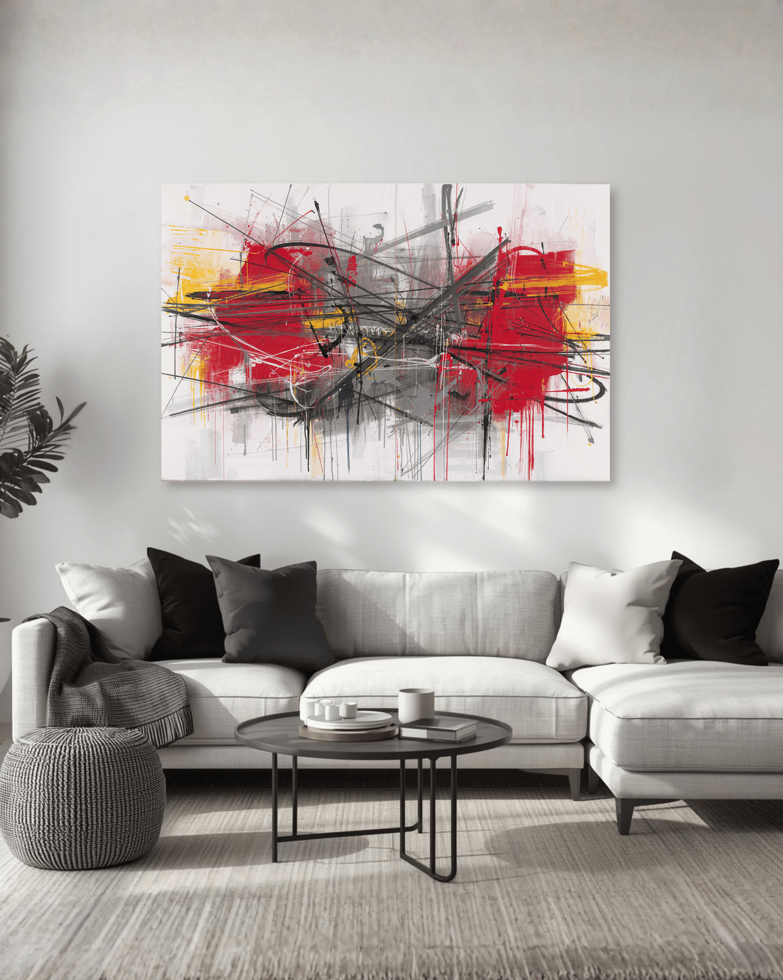 Tableau Décoratif (23) Dialogue Rouge - Image 1