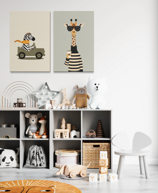 Tableau décoratif Safari Friends