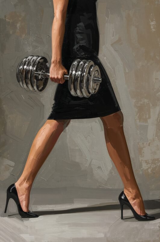 Tableau décoratif Strength Wears Heels